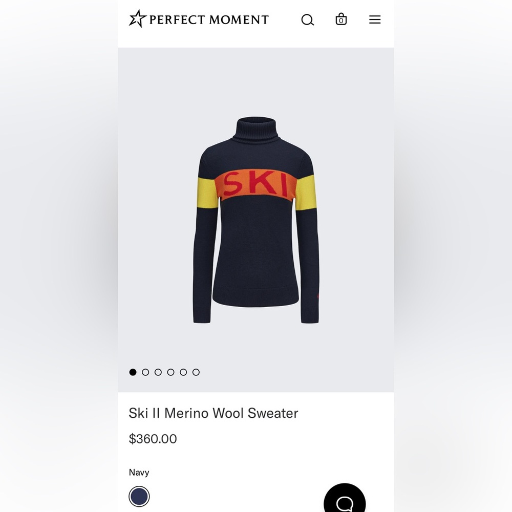 Perfect Moment Ski Sweater, Small